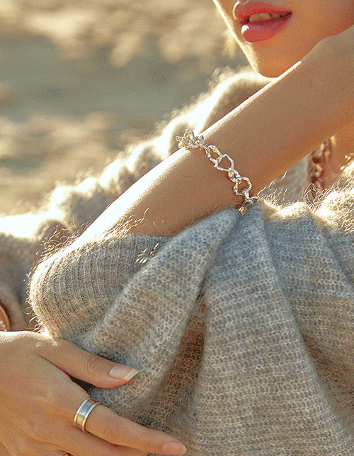 [silver925]wave chain Bracelet
